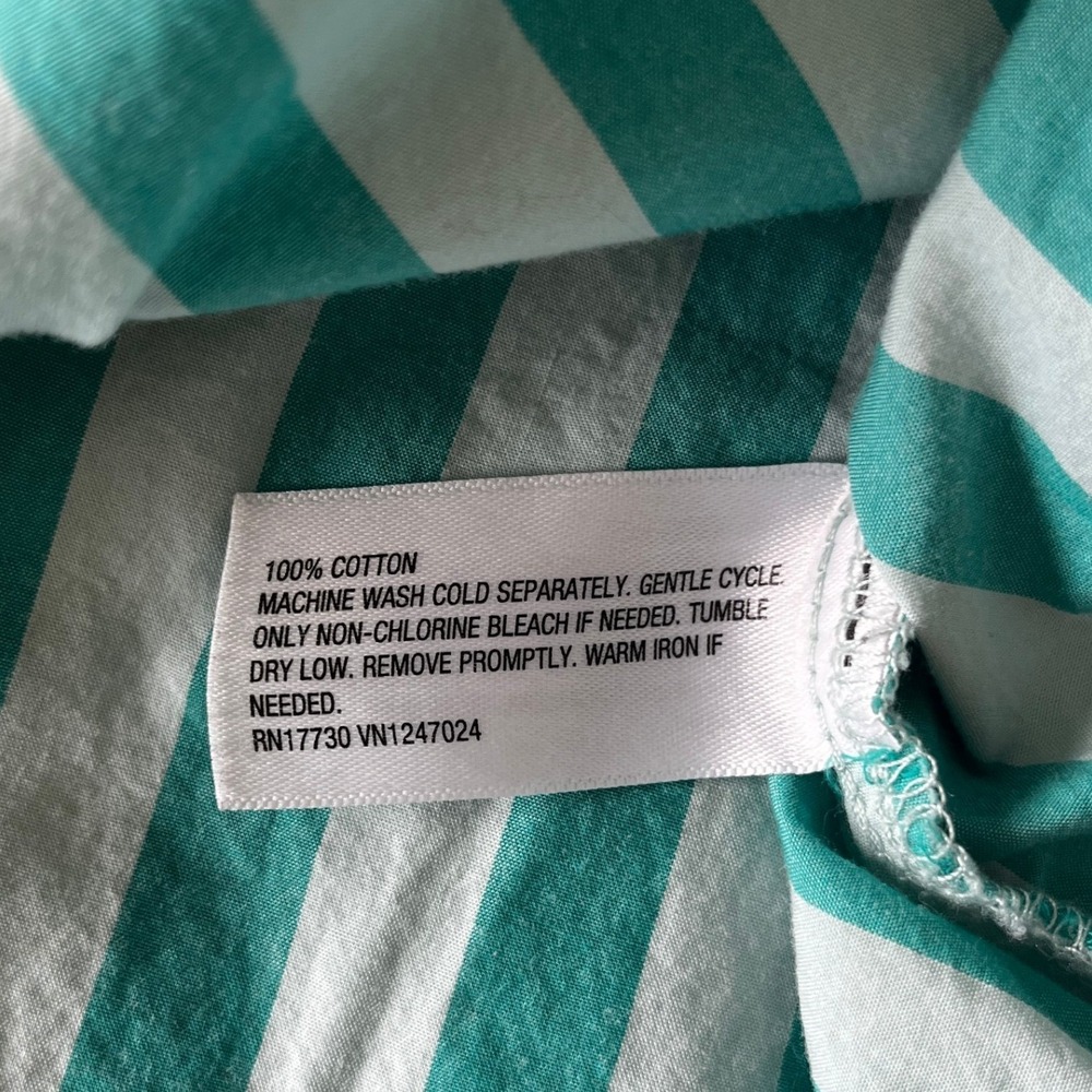 A New Day Womens 2X Striped Button Down Oversized Shirt - Picture 5 of 7